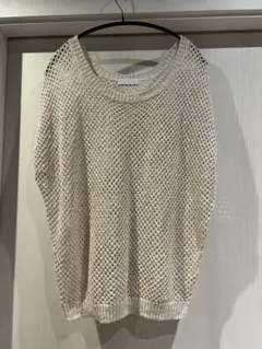 値下げ【hyphen world gallery】ラメメッシュニットベストのサムネイル