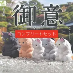 御意 全5種 全種 コンプリート 猫 가챠 時代劇