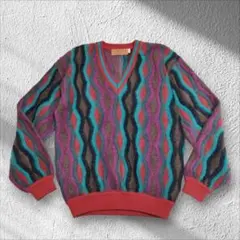 90s CORSINI コルシーニ モヘア 3D ニット 立体編み セーター M