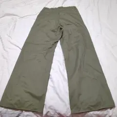 美脚ワイドパンツ　カーキ