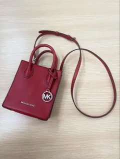 【美品】MICHAEL KORS 2WAY ショルダーバッグ ミニバッグ　レッド