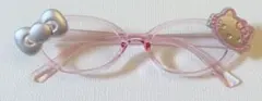 【新品】サンリオ ハローキティ パーツ付きメガネ　伊達メガネ レンズあり ピンク