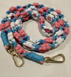 フラワーモチーフ　スマホショルダーストラップ