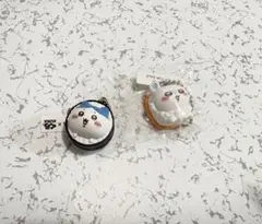 ちいかわ くら寿司 コラボ フィギュア　キーホルダー ハチワレ　モモンガ