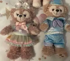 ダッフィー　シェリーメイ　20周年　限定　カラフルハピネス　ぬいぐるみバッジ