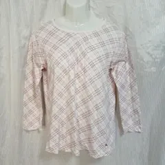 Burberry LONDON バーバリーロンドン　チェック柄 カットソー L