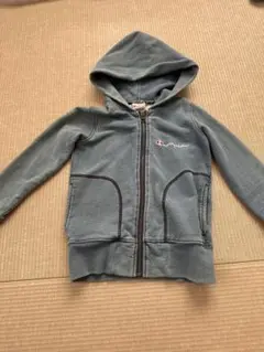 Champion フルジップ フード付きジャケット グレー