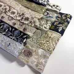 インド刺繍リボン　50cm×15本セット