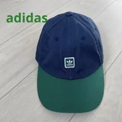 adidas アディダス キャップ ロコ トレフォイル チェック ネイビー 緑
