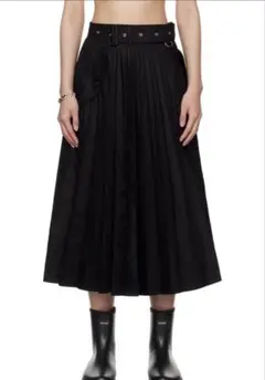sacai パッチワーク シアー ロングスカート カーキ - メルカリ