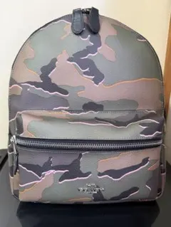 極美品✨️COACH コーチ 迷彩 カモフラ リュック F31452 PVC - メルカリ