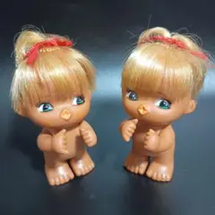 セキグチ年代物ドールローラちゃん 2体セット 茶色の肌 金髪