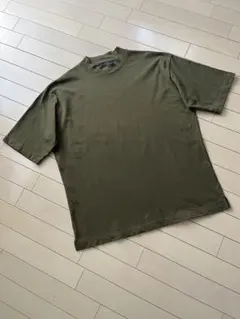 送料込★ナノユニバース★生地厚モックネックネック半袖TシャツsizeL