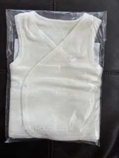 【新品未開封】MIKI HOUSE ベビーベスト 50-70cm ホワイト