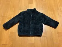 フリースジャケット 100cm ブラック