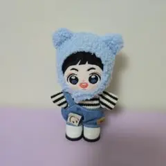 ドール用 着ぐるみキャップ くま ブルー