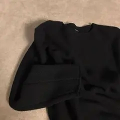 送込★2671インヘリットドロップショルダー カットソー ロンT 黒 M