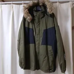 FieldCore ワークマン 綿リップ防風防寒2wayジャケット　カーキ　LL