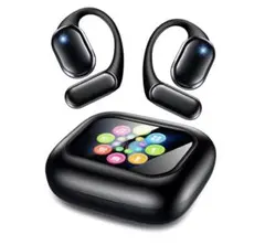 bluetooth ワイヤレスイヤホン オープンイヤー 耳掛け式　ブラック