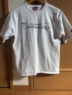 Champion Meditations Tシャツ 黒　メディテーション S
