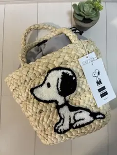 KIS Design PEANUTS SNOOPY スヌーピー カゴバッグ - メルカリ