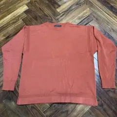 NANO UNIVERSE オレンジ クルーネック ニット