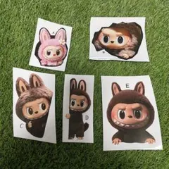 ラブブ 防水シールステッカー 5枚セット