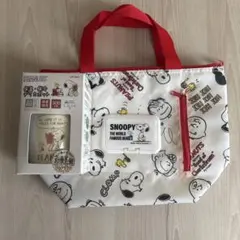 【新品未使用】スヌーピー 保冷バッグと保温保冷デリカポット