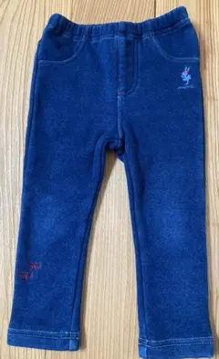 KP ニットプランナー デニムストレッチ裏起毛ロングパンツ