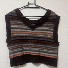 ノースリーブニット