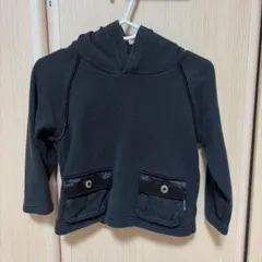 COMME CA ISM キッズ パーカー ブラック 90