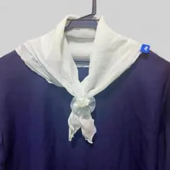 水色 シフォン スカーフ