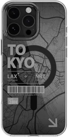 【新品】MagEasy iPhone16 Pro Max 立体地図クリアケース