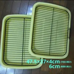 希少 すのこタイプ トイレトレー2個組 (新品1・中古1)のサムネイル