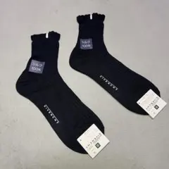 【2足セット】GIVENCHY ジバンシィ 靴下 23cm ネイビー 絹100%のサムネイル
