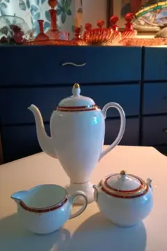A8145【ウェッジウッド】廃盤 コロラド ティーポット クリーマー シュガーポット セット WEDGWOOD（ウェッジウッド） 送料無料 ピーターラビット 旧刻印 英国製