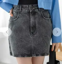 WEGO デニム　スカート　台形　タイトミニ　XS