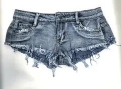 Mサイズ ローライズ ダメージデニム ホットパンツ ショートパンツ 4067
