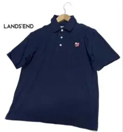 LANDS'END ポロシャツ ネイビー Mサイズのサムネイル