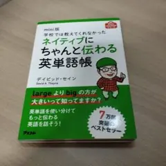 学校では教えてくれなかった ネイティブにちゃんと伝わる英単語帳のサムネイル