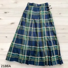 niko and ... グリーン チェック柄ロングスカート Lサイズ　2188