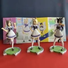 ウマ娘フィギュア3体ナリタトップロードほか+おまけ付