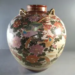 B77 中国時代物 五彩神獸文 陶器製花瓶 中型 B77 中国時代物 五彩神獸文 陶器製花瓶 中型 - メルカリ