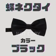 《ラスト1点》 蝶ネクタイ 黒 シンプル フォーマル 上品 ブラック ワンタッチ