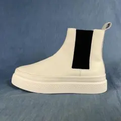 コンバース オールスター クップ バトー サイドゴア 厚底レザーブーツ25cm