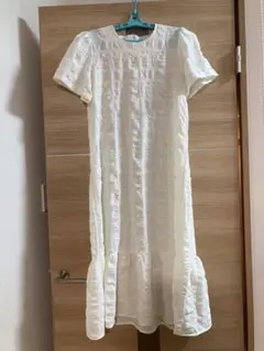 最終お値下げ♡4月末まで♡ZOUTONEKO アイボリー　ロングワンピース