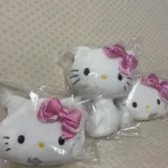 チャーミーキティ ぬいぐるみ コインケース折りたたみミラー3体セット