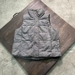7W1 OLD NAVY 中綿ベスト　グレー　インポート　古着　used