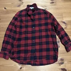 niko and ... 赤黒チェック 長袖シャツ サイズ2