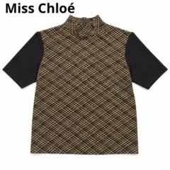 Miss Chloe ミスクロエ ハイネック チェックニット ヴィンテージ 美品のサムネイル